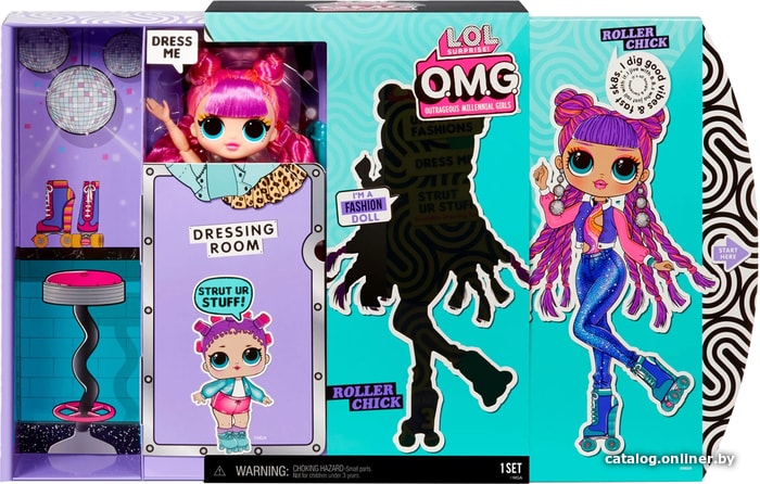 

Кукла-сюрприз L.O.L. Surprise! O.M.G. Series 3 Roller Chick Fashion Doll 567196