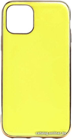 

Чехол для телефона EXPERTS Plating Tpu для Apple iPhone 11 PRO (неоново-желтый)