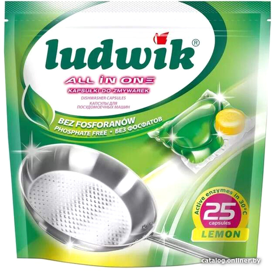 

Капсулы для посудомоечной машины Ludwik All in One (25 шт)