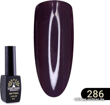 

Гель-лак Global Fashion Black Elite (тон 286) 8 мл