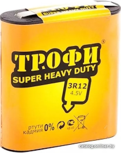 

Батарейка Трофи 3R12 4.5 v C0034622