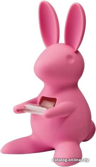 

Диспенсер для скотча канцелярский Qualy Bunny QL10114-PK (розовый)