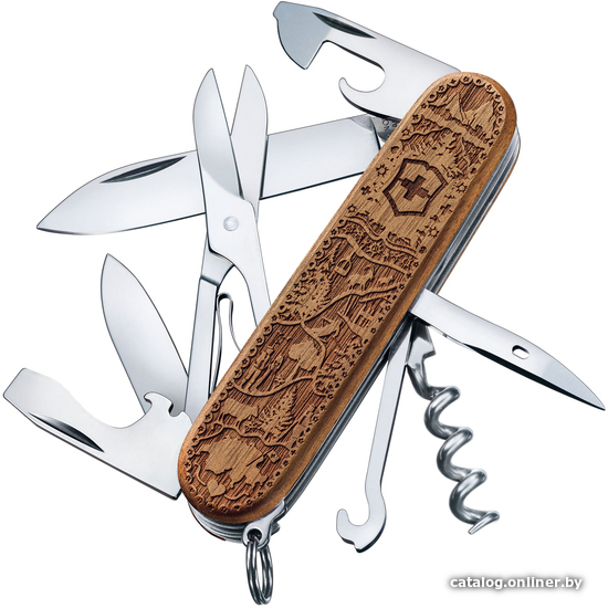 

Мультитул Victorinox Climber Wood Swiss Spirit SE2021 (коричневый)
