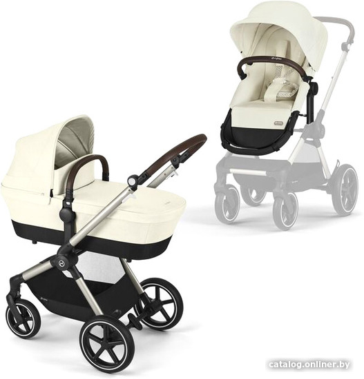 

Универсальная коляска Cybex Eos Lux (2 в 1, seashell beige)