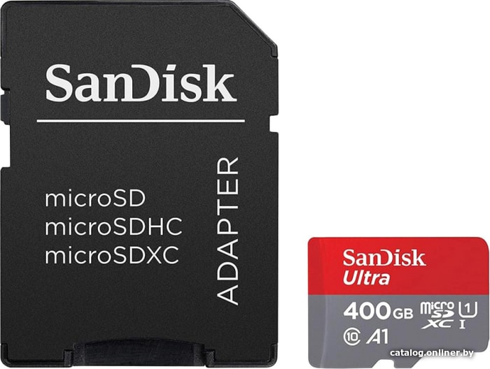 

Карта памяти SanDisk Ultra SDSQUA4-400G-GN6MA microSDXC 400GB (с адаптером)