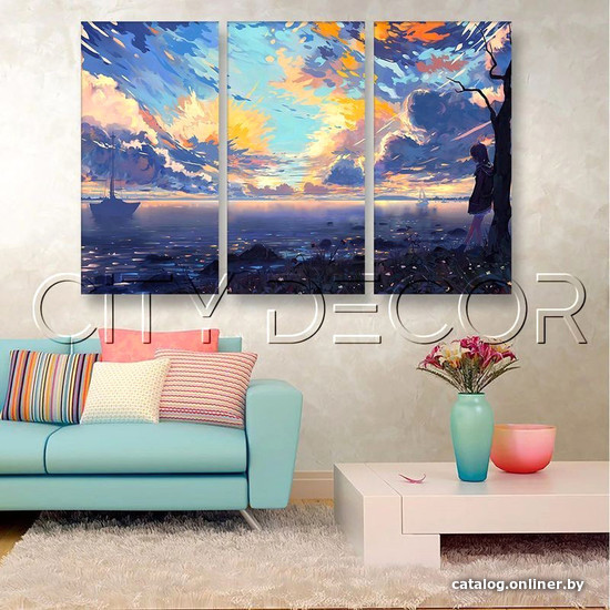 

Модульная картина Citydecor Природа 7.75 75x117 см