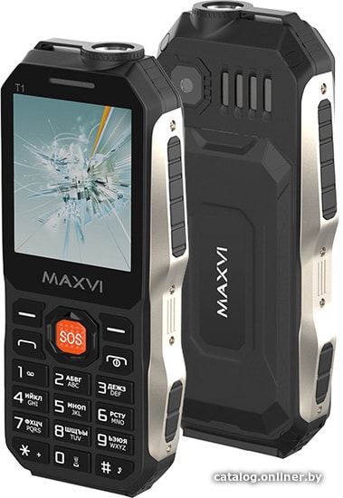 

Кнопочный телефон Maxvi T1 (черный)