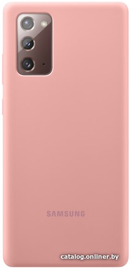 

Чехол для телефона Samsung Silicone Cover для Galaxy Note 20 (бронзовый)
