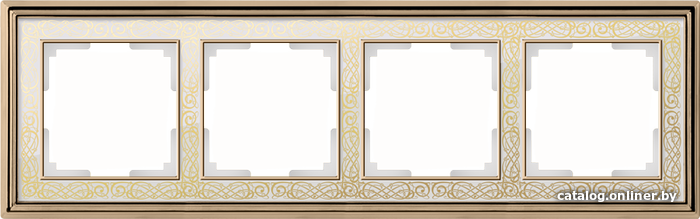 

Рамка Werkel Palacio Gracia WL77-Frame-04 (Золотой-Белый)