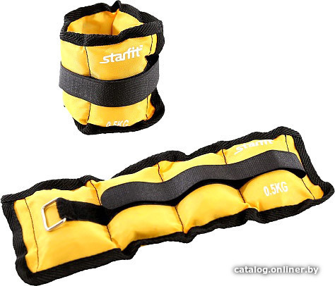 

Комплект утяжелителей Starfit WT-401 2x0.5 кг (желтый)