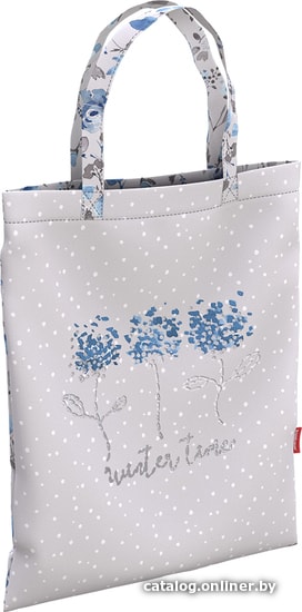 

Сумка шоппер Erich Krause 10L Frozen Beauty White 53935 (бежевый/синий)