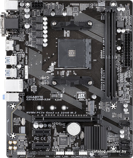 

Материнская плата Gigabyte GA-A320M-S2H (rev. 1.*)