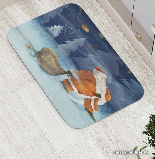 

Коврик для ванной JoyArty Дед Мороз с подарками bath_78031