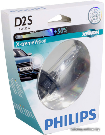 

Ксеноновая лампа Philips D2S X-tremeVision 1шт [85122XVS1]