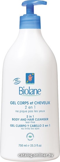 

Гель-шампунь детский Biolane 2 в 1 750 мл