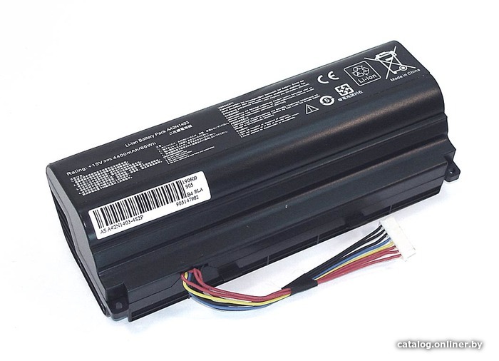 

Аккумуляторы для ноутбуков RageX Asus G751 (A42N1403-4S2P) 15V 5200мАч, черный