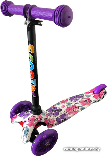 

Трехколесный самокат Scooter Mini 038 (фиолетовый/цветы)