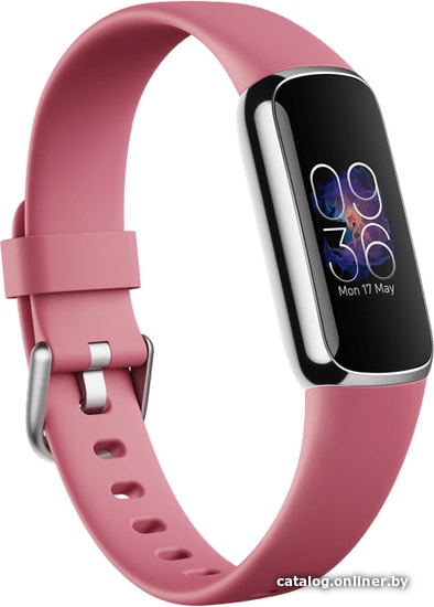 

Фитнес-браслет Fitbit Luxe (серебристый/розовый)