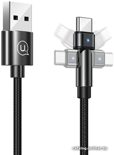 

Кабель Usams USB Type-A - USB Type-C US-SJ477 (1 м, черный)