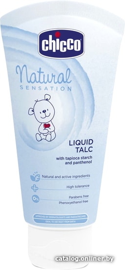 

Тальк детский Chicco Жидкий тальк Natural Sensation 100 мл