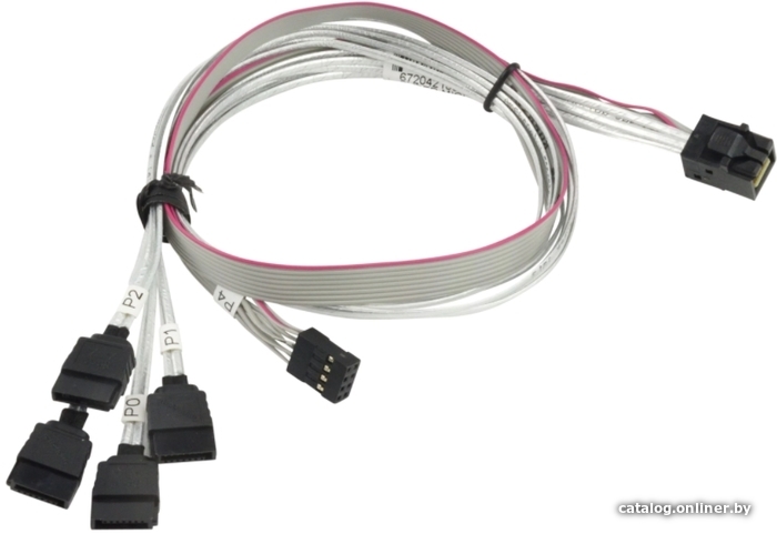

Кабель Supermicro MiniSAS - 4 SATA CBL-SAST-0616 (0.5 м, белый)
