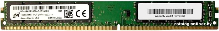 

Оперативная память Micron 16GB DDR4 PC4-21300 MTA18ADF2G72AZ-2G6E1