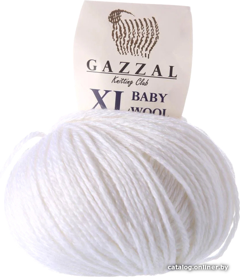 

Пряжа для вязания Gazzal Baby Wool Xl 801 (белый)