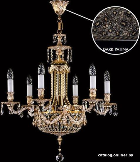 

Подвесная люстра ArtGlass Fountain Dark Patina Sp