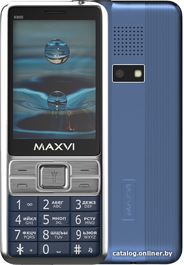 

Кнопочный телефон Maxvi X900 (маренго)