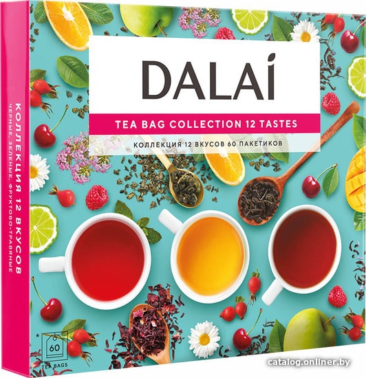 

DALAI Tea Bag Collection 12 Tastes 60 шт