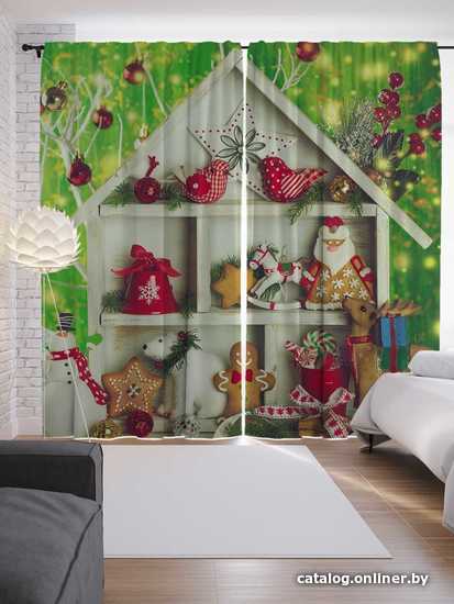 

Комплект штор JoyArty Дом для украшений 1.45x2.65 м p_78657_145x265 (2 шт)