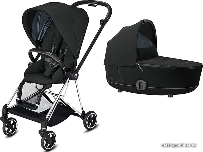 

Универсальная коляска Cybex Mios (2 в 1, deep black, рама хром)
