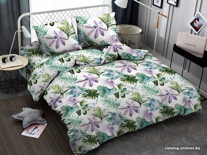 

Постельное белье Amore Mio Pattern 1.5сп 36674 (зеленый/сиреневый/белый)