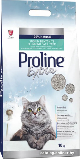 

Наполнитель для туалета Proline Extra без запаха 10 кг