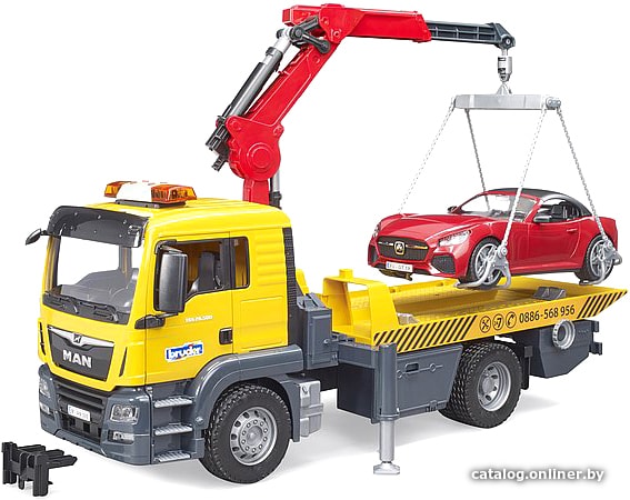 

Набор Bruder MAN TGS tow truck with roadster 03750