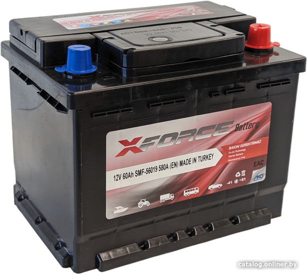 

Автомобильный аккумулятор XFORCE 60 R+ (60 А·ч)