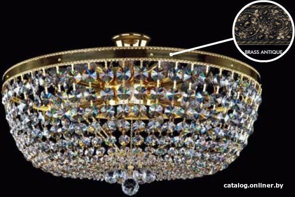 

Припотолочная люстра ArtGlass Gertruda Dia 600 Brass Antique Ce