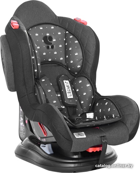 

Детское автокресло Lorelli Jupiter+SPS 2021 (black crowns)