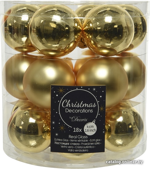 

Елочная игрушка Albero Di Natale 4 см 010438 (золотистый)