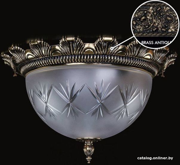 

Припотолочная люстра ArtGlass Lea Ii. Brass Antique