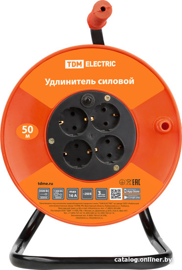 

Удлинитель на катушке TDM Electric SQ1301-0536