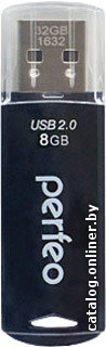 

USB Flash Perfeo C06 8GB (черный) [PF-C06B008]