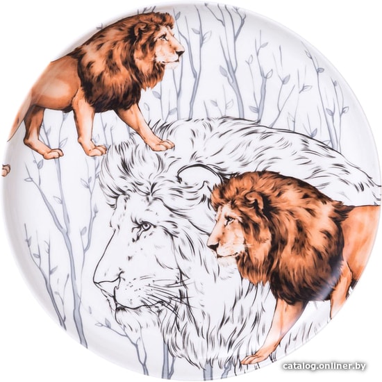 

Тарелка десертная Lefard Animal world Лев 590-411