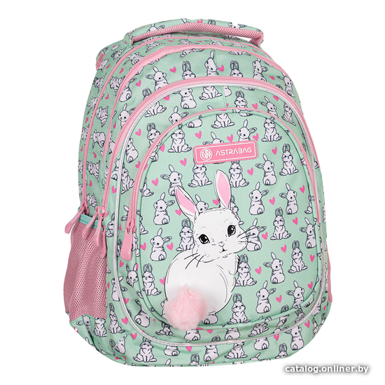 

Школьный рюкзак Astra Lovely bunny 502022137 (розовый/мятный)