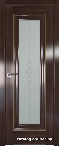 

Межкомнатная дверь ProfilDoors 24X 60x200 (орех сиена золото/стекло узор матовое)