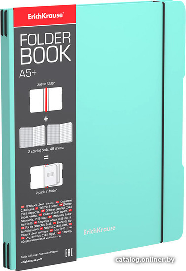 

Набор тетрадей Erich Krause FolderBook Pastel Mint 48 л клетка 348010054-53705 (2 шт)