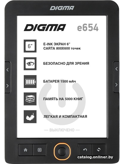 

Электронная книга Digma E654GT