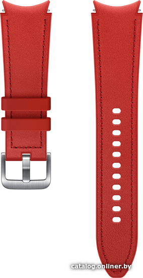

Ремешок Samsung Hybrid Leather для Samsung Galaxy Watch4 (20 мм, M/L, красный)
