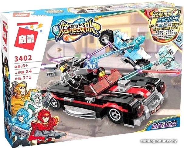 

Конструктор Qman Power Squad 3402 Dark Shadow Roadster