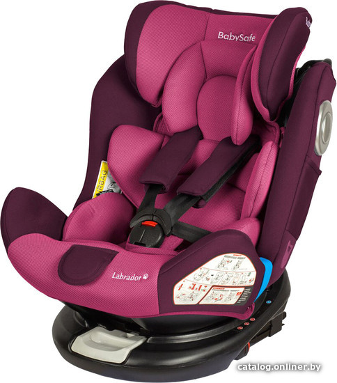 

Детское автокресло BabySafe Labrador (pink/violet)